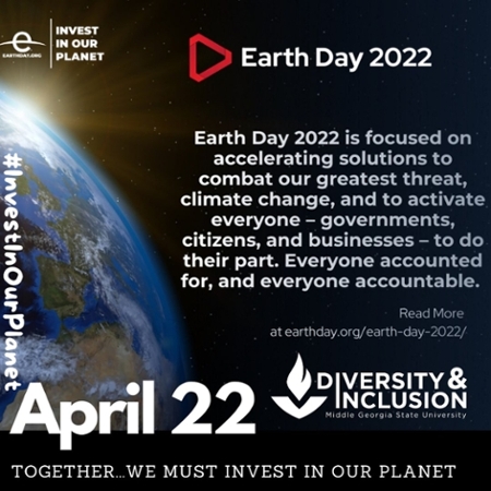 Earth Day 2022 graphic.